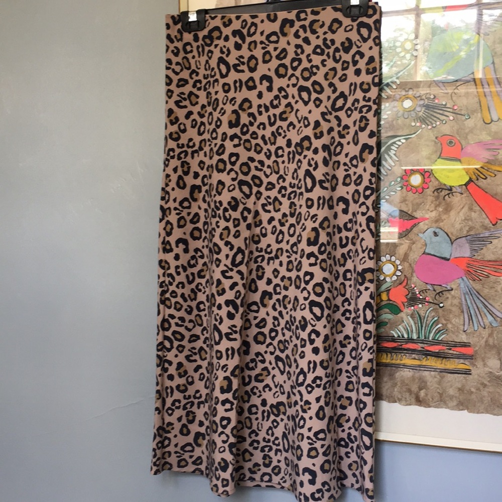 Sanctuary leopard print skirt, size S